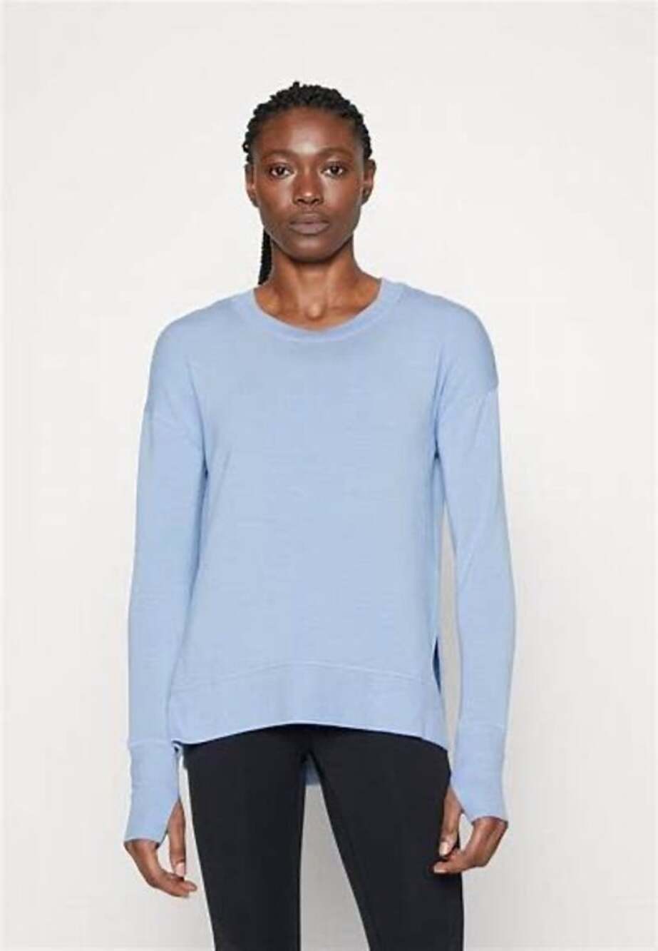 Athleta Periwinkle Blue Coaster Luxe Sweatshirt Size S
